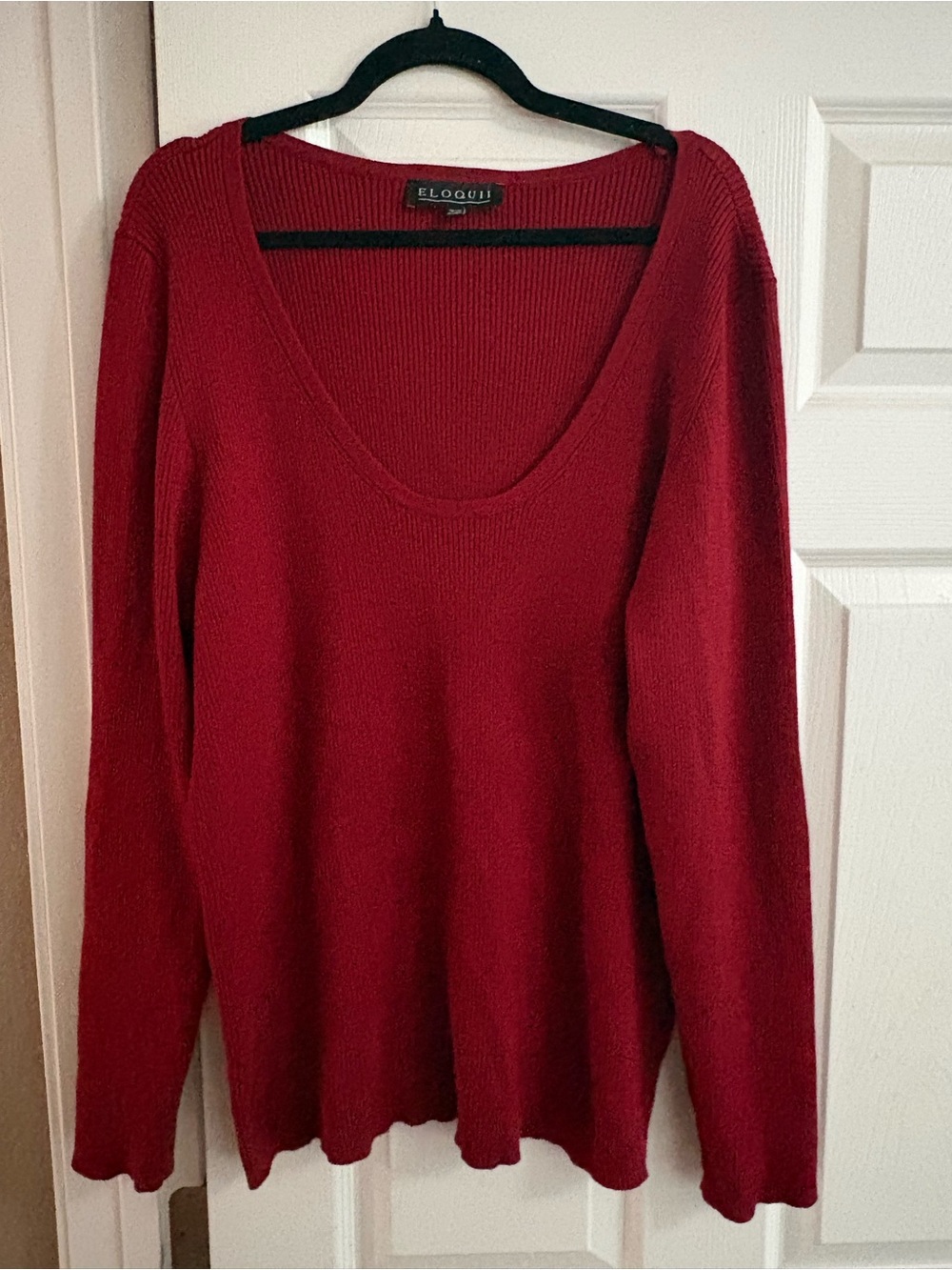 ELOQUII pullover scoop neck cardigan sweater office fall autumn 26/28
